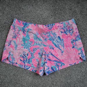 Lilly Pulitzer Light Pink Pascha Aquadesiac M Ocean View Shorts